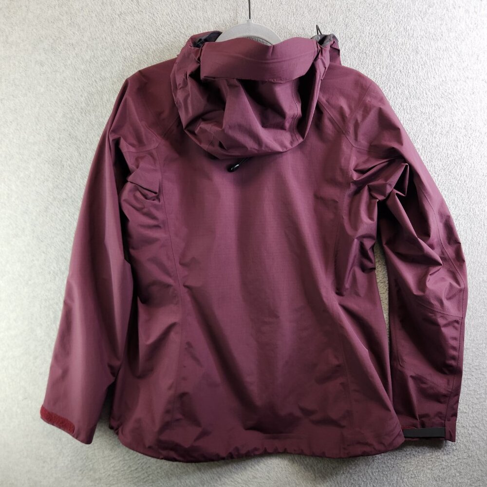 Arcteryx Jacket Womens M Burgundy Bets SL Waterproof Windproof Climbing Hike - Picture 7 of 16